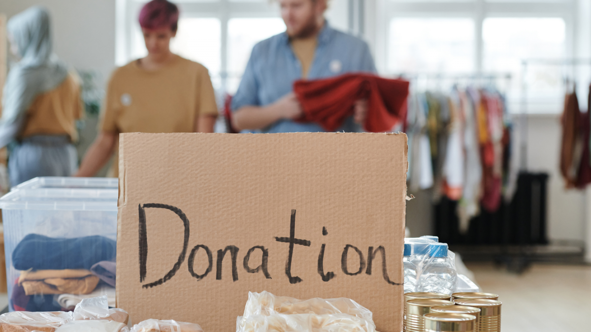 tained donation
